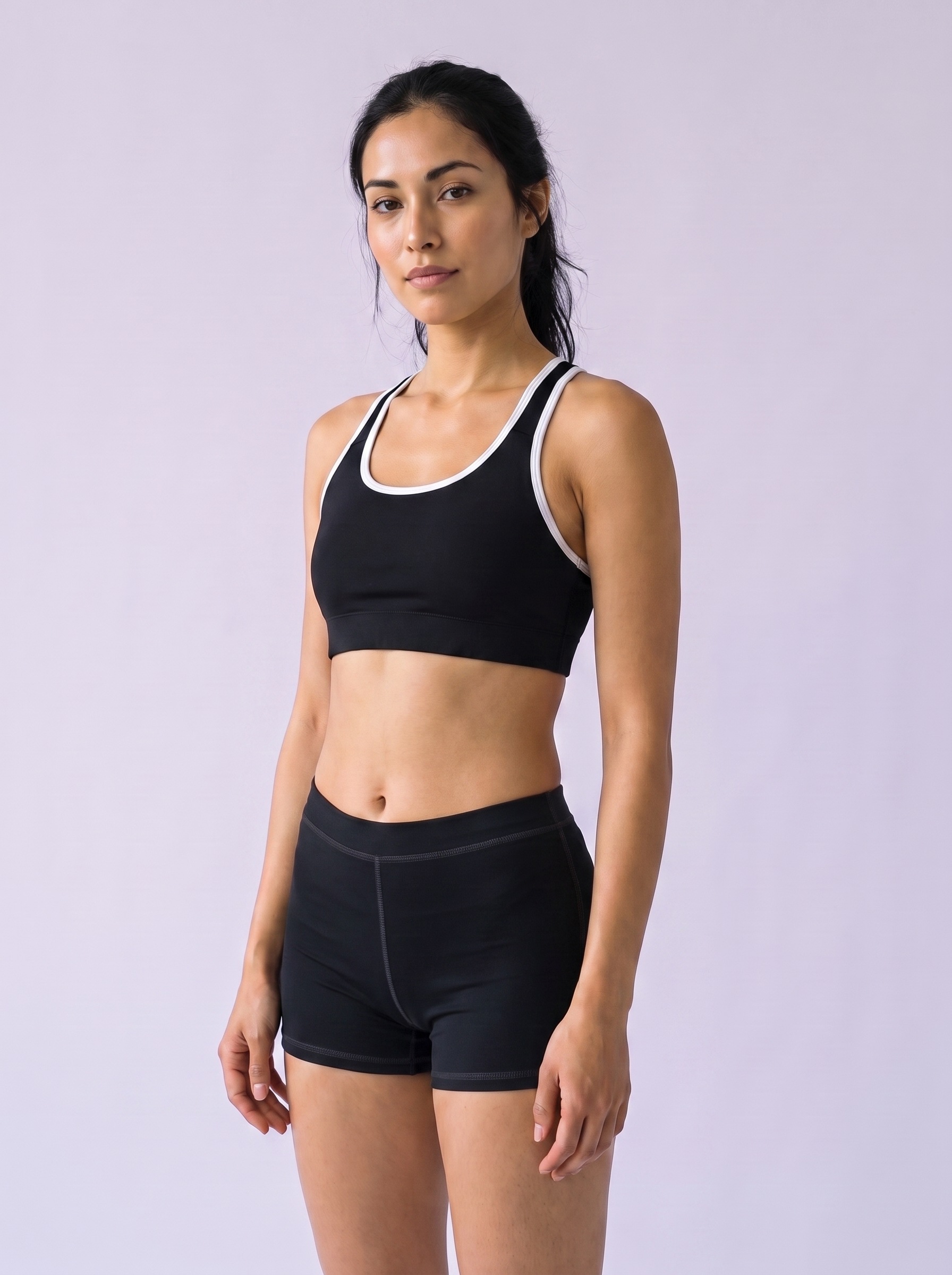 Classic Sports Bra in Void Black