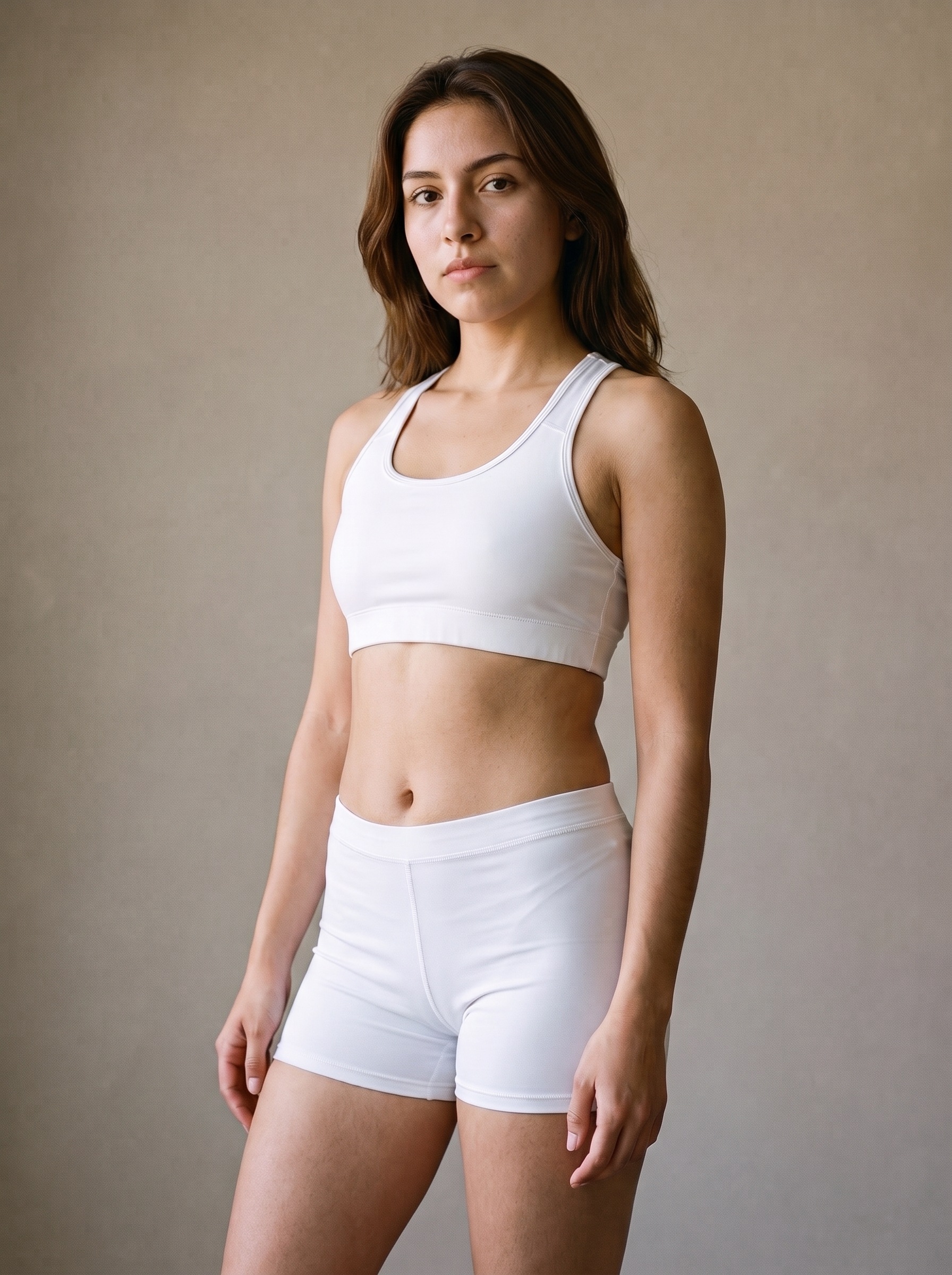 Classic Sports Bra in White