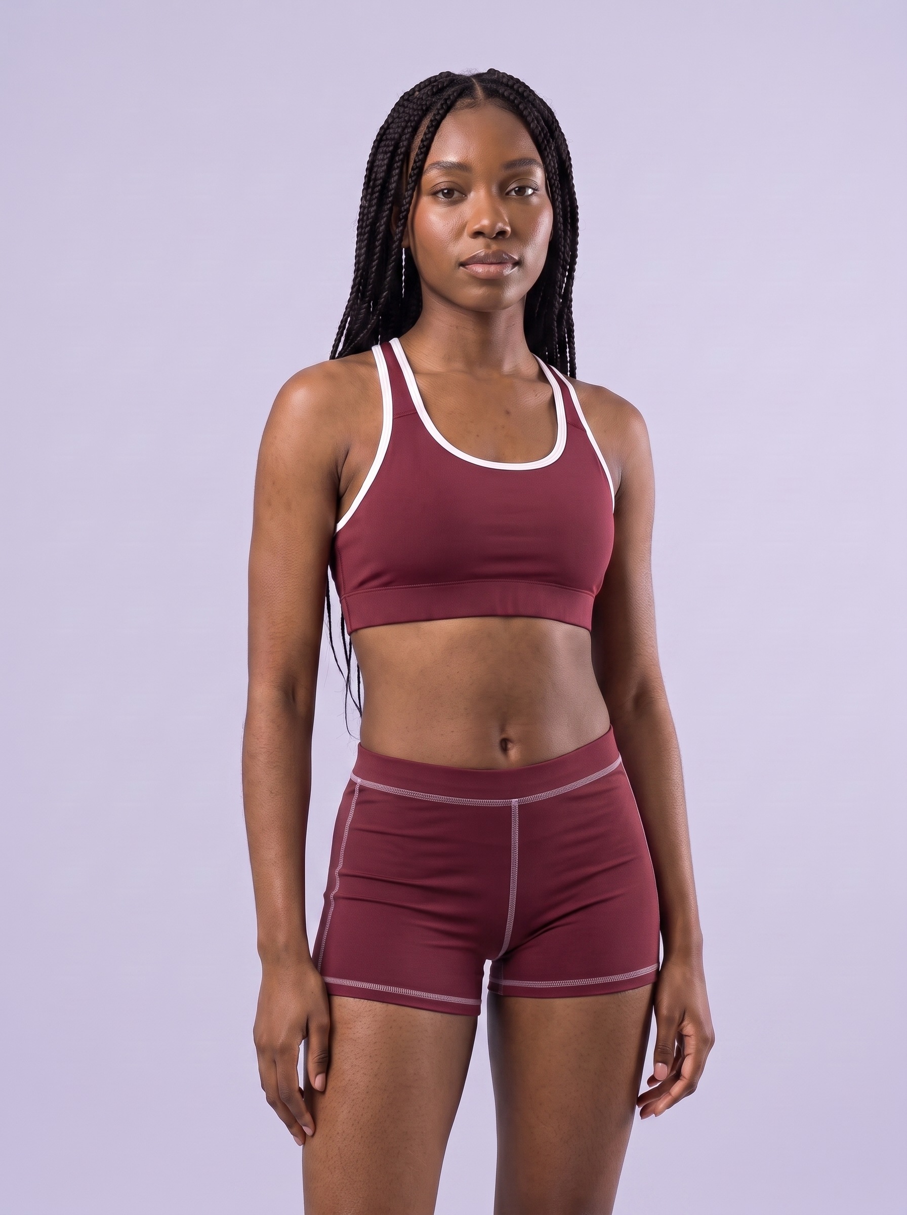 Classic Sports Bra in Wine