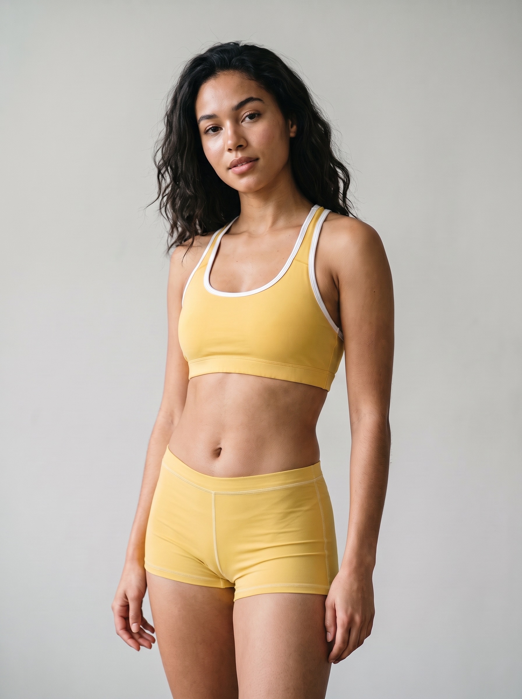 Short Shorts in Yellow