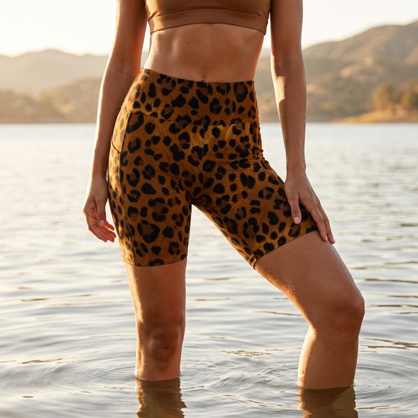 Leopard Collection women's biker shorts