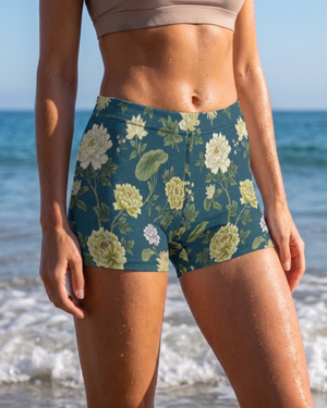 Acacia Jingdezhen Mid-Rise Shorts Short Shorts — Lolekai