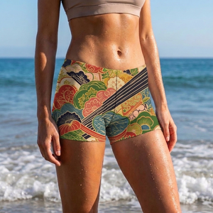 Coral Hikari Mid-Rise Shorts Short Shorts — Lolekai