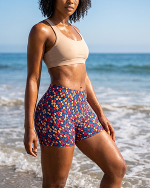 Electric Fuchsia Asahi Mid-Rise Shorts Short Shorts — Lolekai
