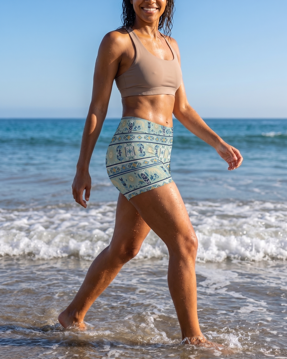 Jelly Mint Sol Mid-Rise Shorts Short Shorts — Lolekai