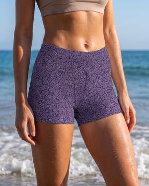 Rhodonite Banyu Mid-Rise Shorts bikini — Lolekai