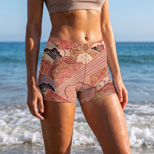 Millennial Pink Hikari Mid-Rise Shorts Short Shorts — Lolekai