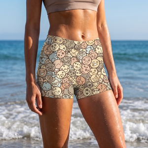 White Onyx Kaze Mid-Rise Shorts Short Shorts — Lolekai