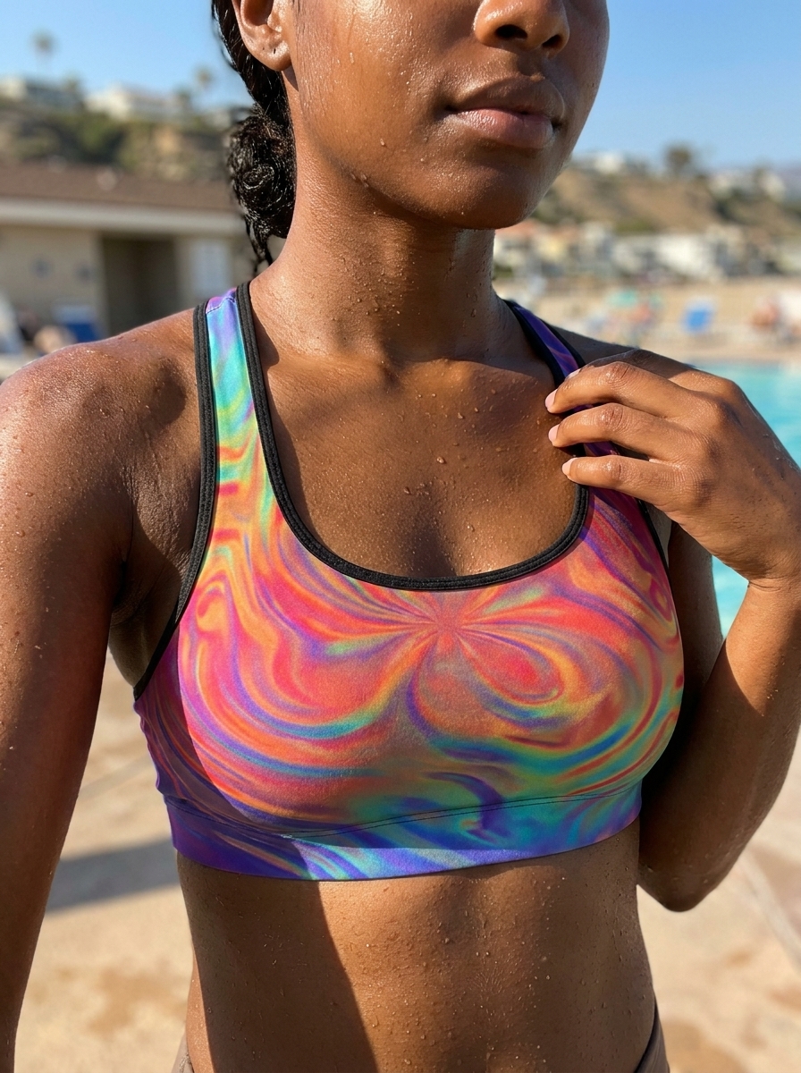 Swim/Gym Bra in Aurora