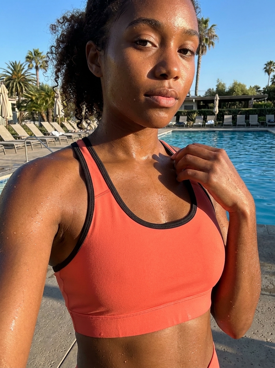 Swim & Gym Bra in Sunrise