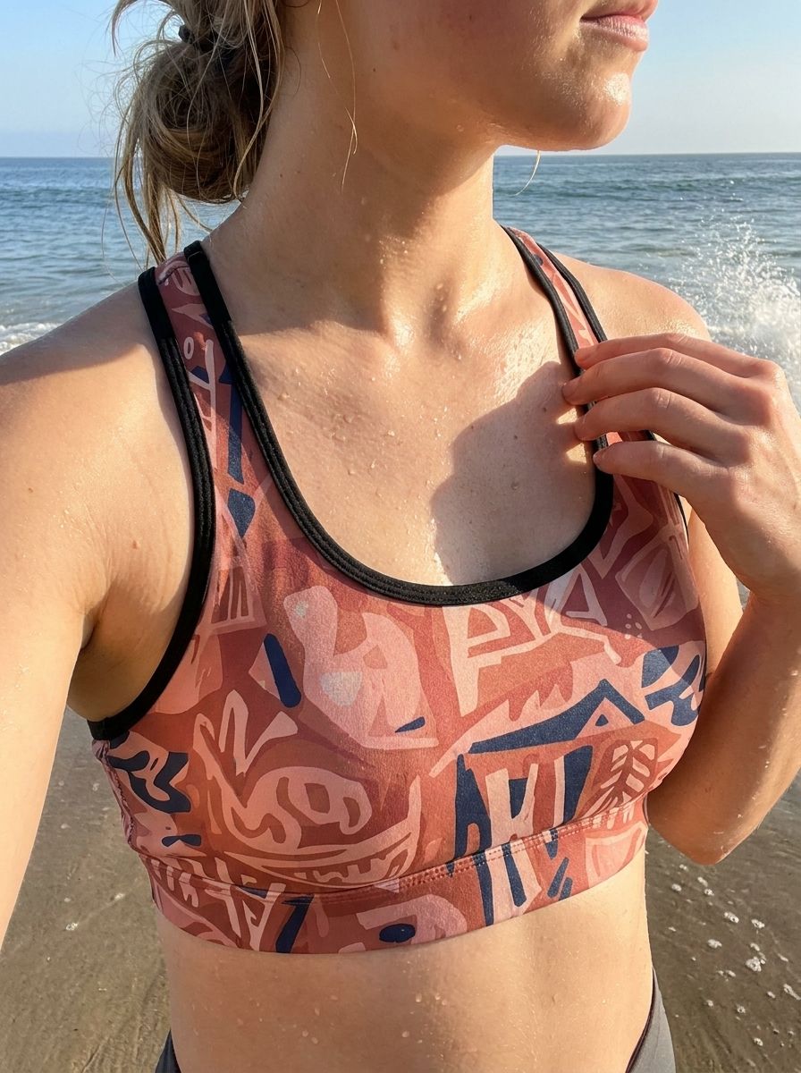 Tea Rose Mana Swim & Gym Bra Sports Bra — Lolekai