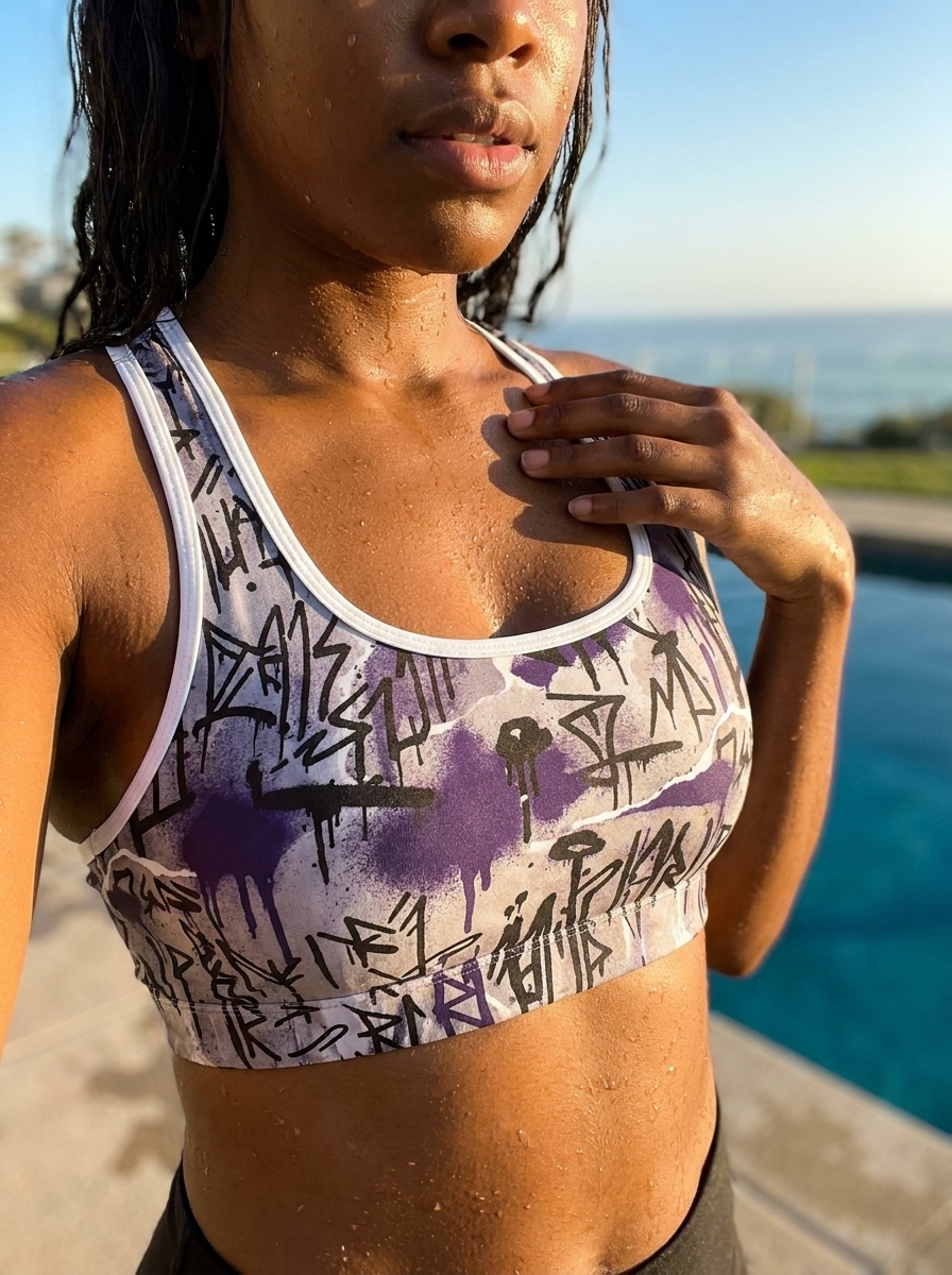 Swim/Gym Bra in Cripta