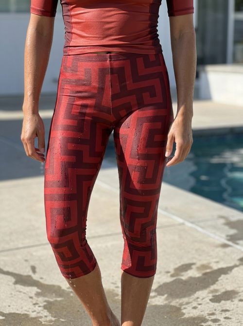 Akari Leggings Capri Leggings — Lolekai