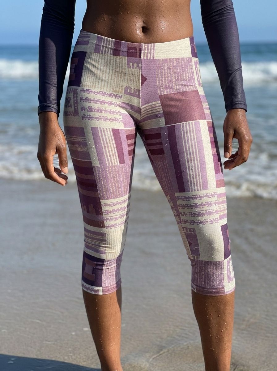 Burnished Lilac Ubuntu Capri Leggings Capri Leggings — Lolekai