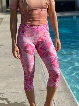 Runway Chartreuse Celestia swim & gym leggings