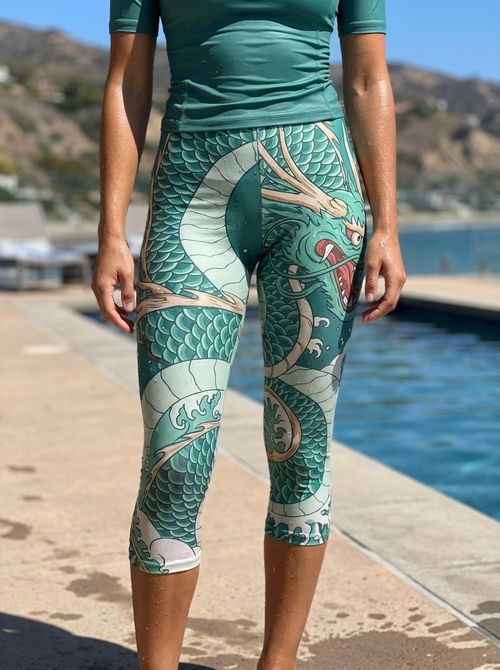 Jelly Mint Narin Capri Leggings