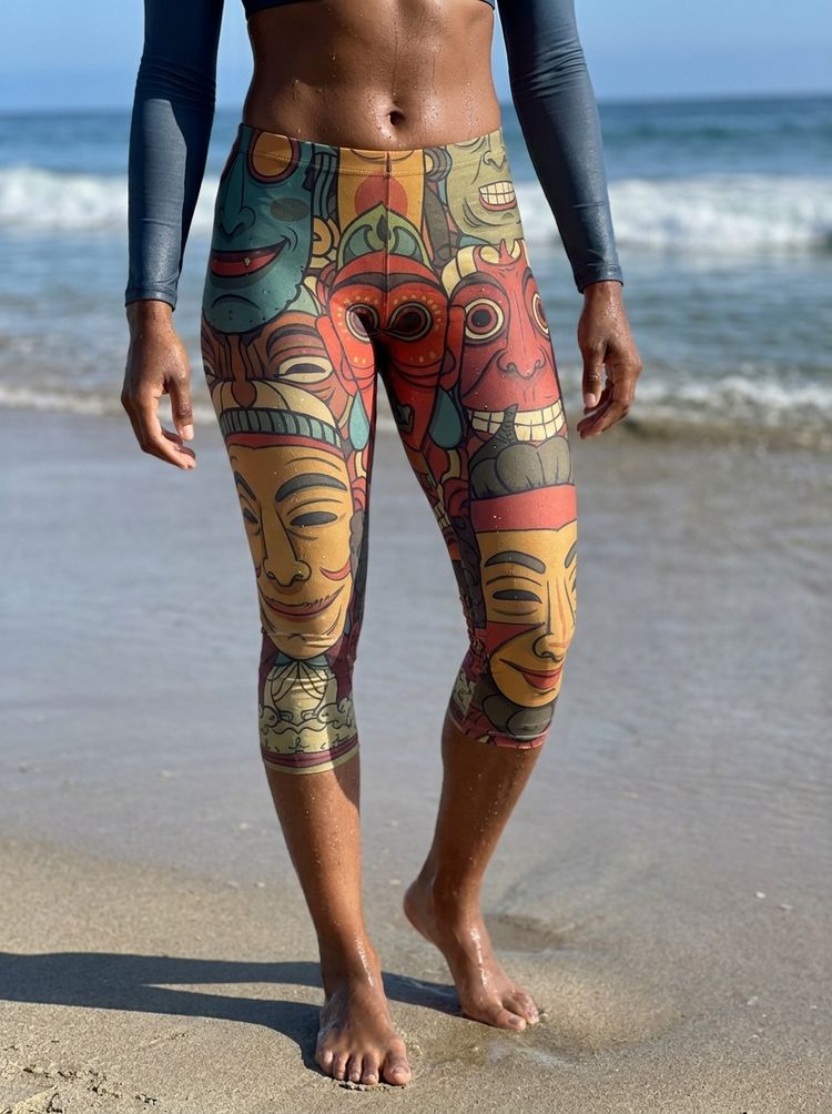 The Hundred Faces Capri Leggings capri leggings