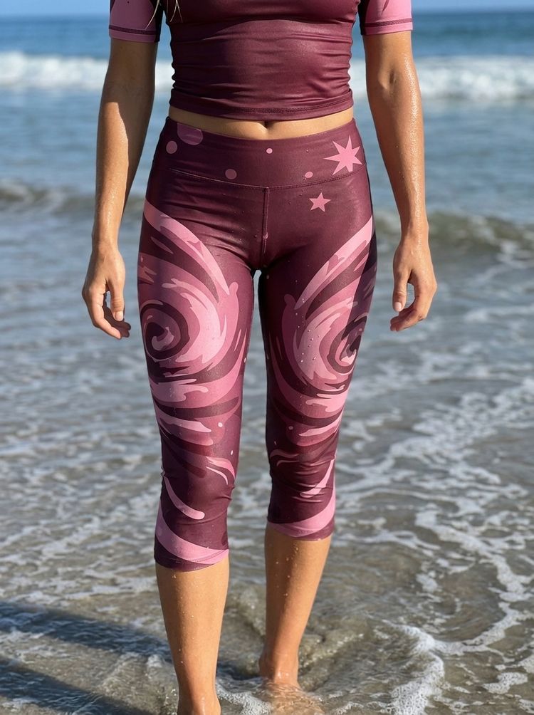 Women's Amaranth Stellar Capri Leggings
