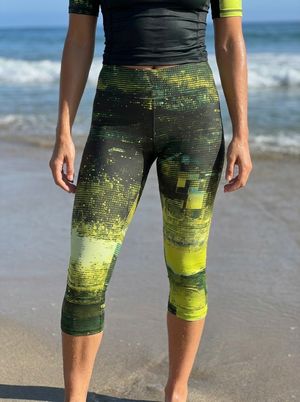Runway Chartreuse swim & gym leggings