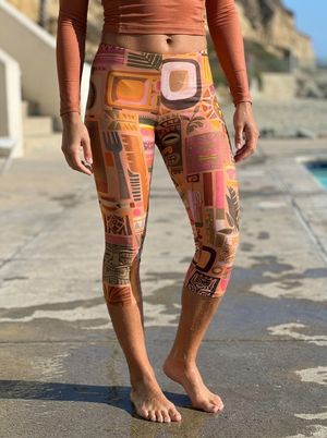 Muskmelon Lehua swim & gym capri leggings
