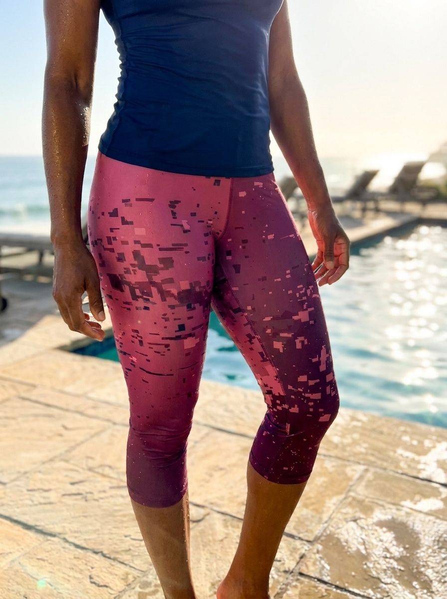Amaranth Riptide Capri Leggings Capri Leggings — Lolekai