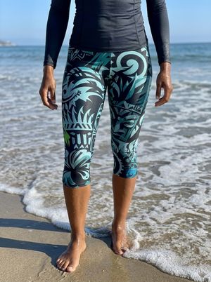 Nalu Kai swim & gym capri leggings