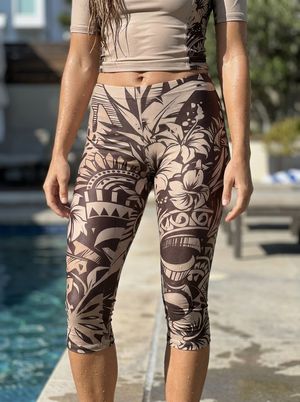 Angora Honua Kai Capri Leggings Capri Leggings — Lolekai