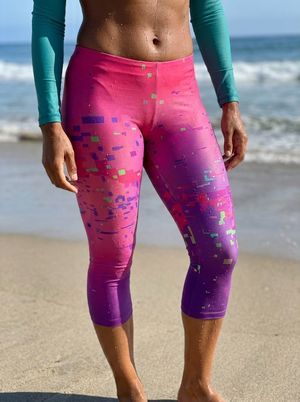 Pulse swim & gym capri leggings