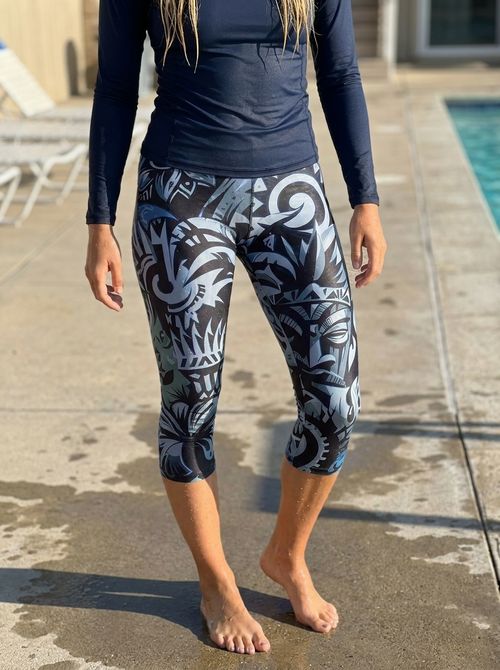 Marina Nalu Uli Capri Leggings Capri Leggings — Lolekai