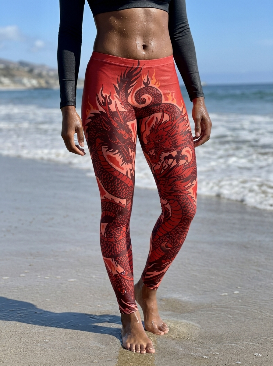 Full Length in Fiery Red Ember