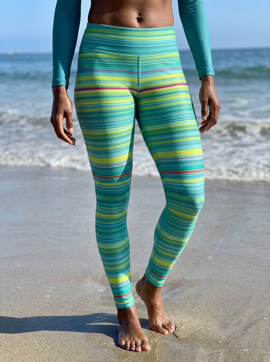 Full Length in Neon Aqua Eclipse