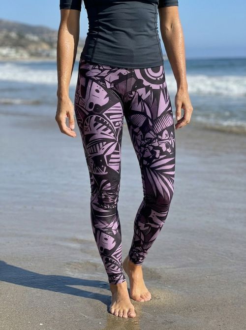 Amaranth Lani Uli Classic Leggings Women's Leggings — Lolekai