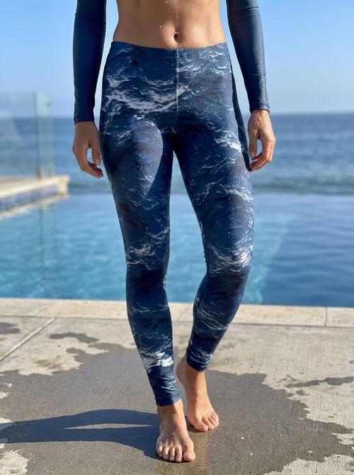 Blue Aura Eclipse Classic swim & gym leggings
