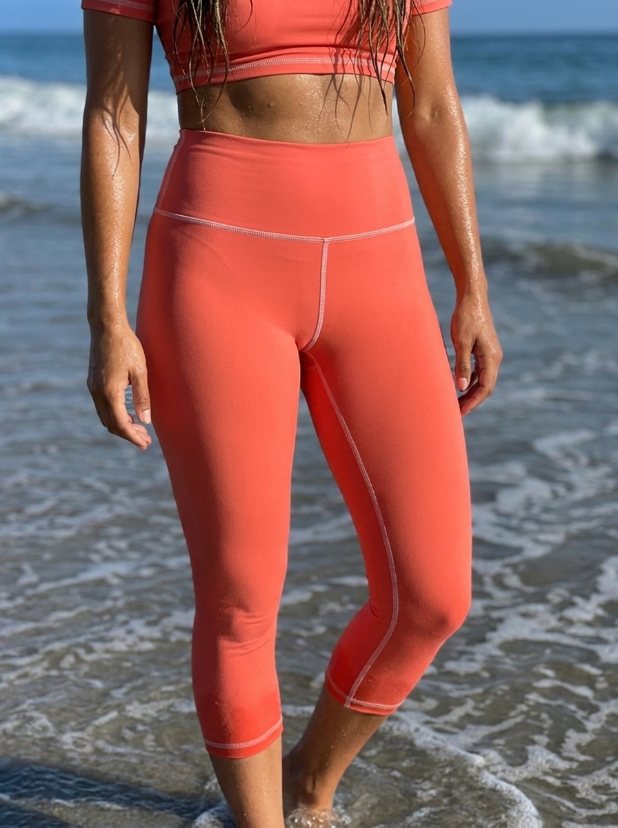 High Waist in Living Coral