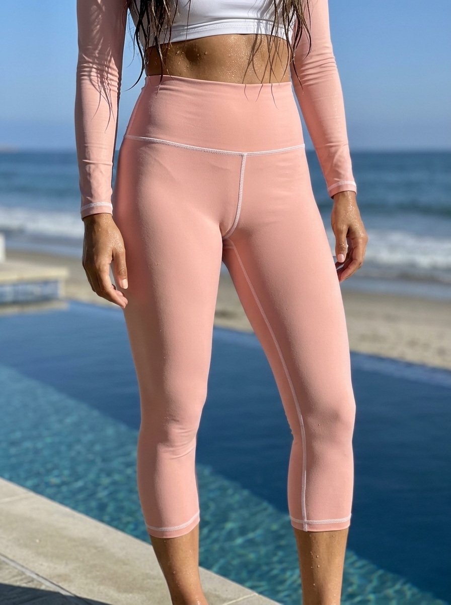 High Waist in Shell Pink