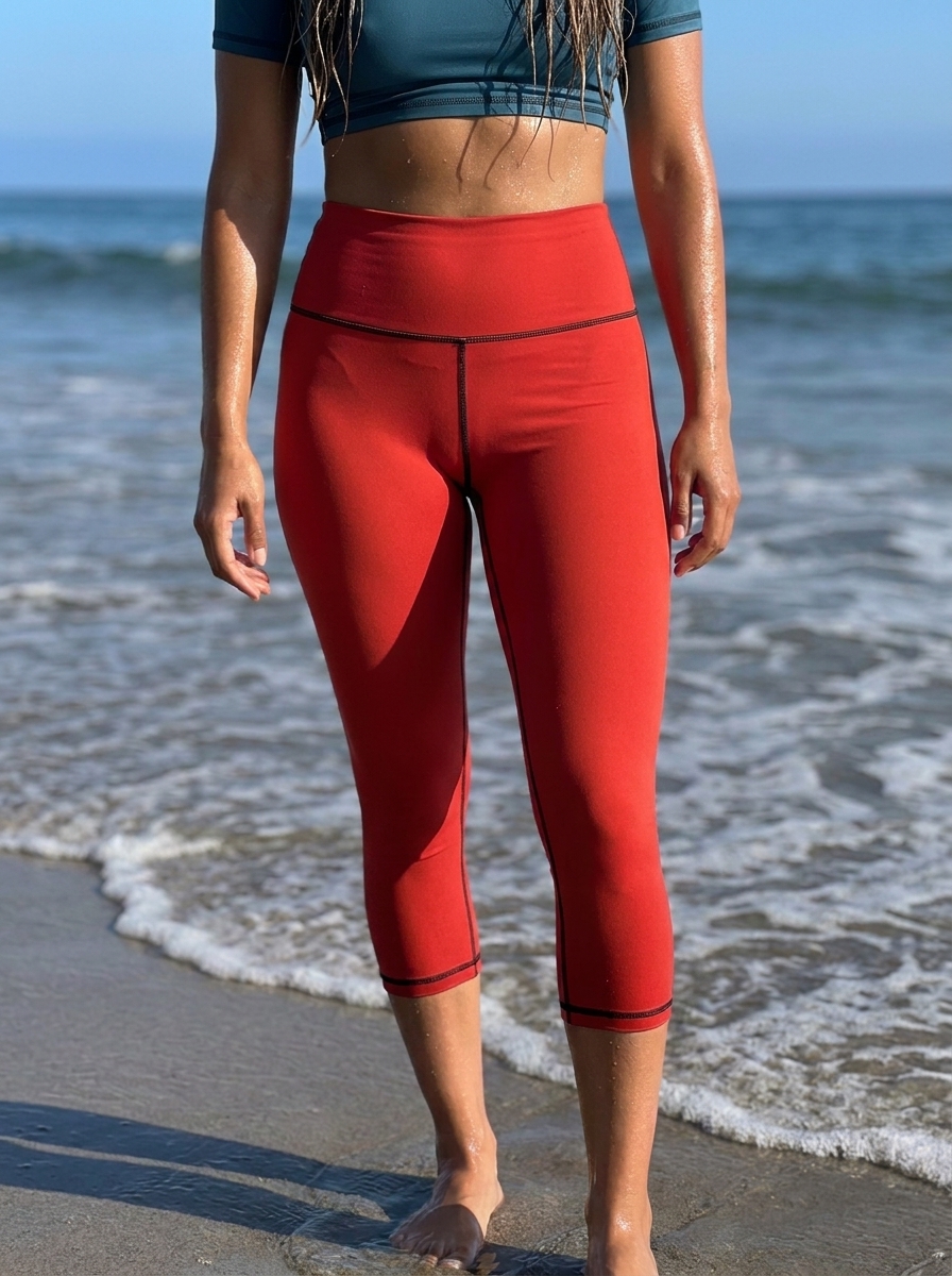 High Waist in Fiery Red