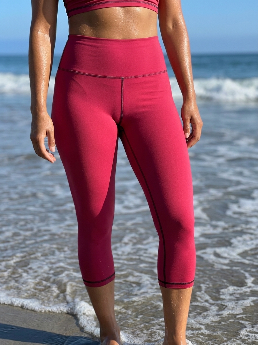 High Waist in Cherry
