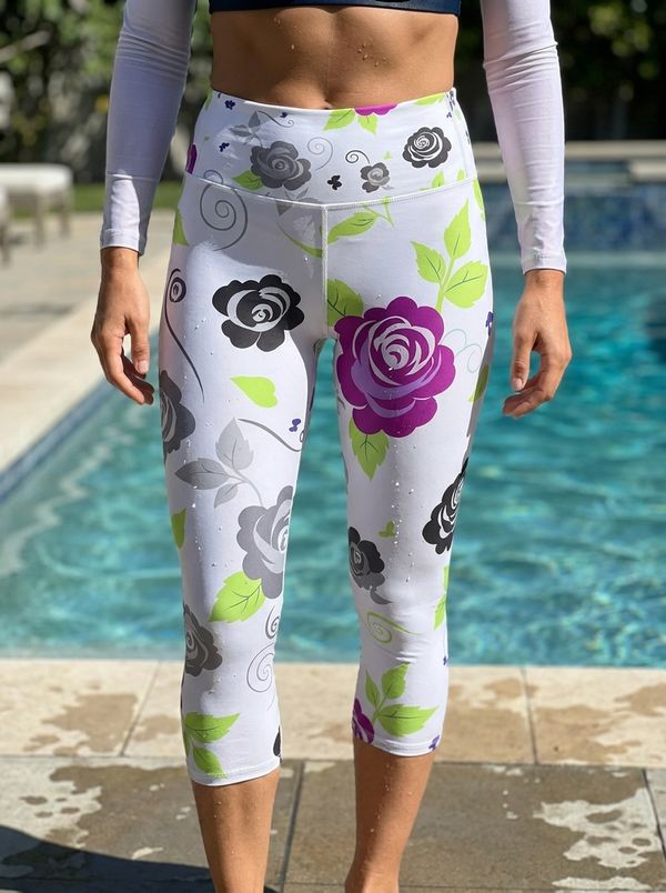 Redoute Collection swim & gym high waisted leggings