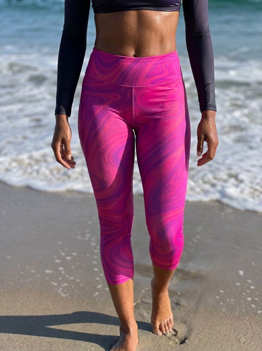 Zephyr High Waisted Leggings Capri Yoga Leggings — Lolekai