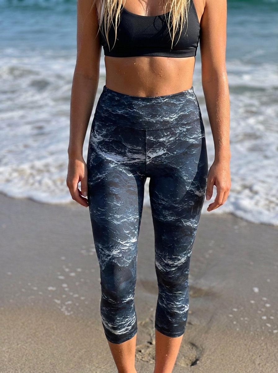 High Waist in Blue Aura Eclipse