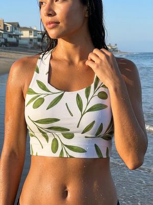 Verdant Swim & Gym Bra Longline Sports Bra — Lolekai