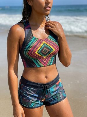 Flux Swim & Gym Bra Longline Sports Bra — Lolekai