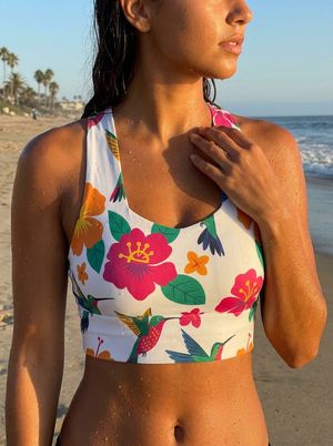 Flutter Swim & Gym Bra Longline Sports Bra — Lolekai