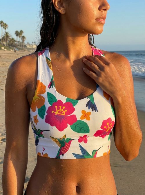 Flutter Longline Sports Bra Longline Sports Bra — Lolekai