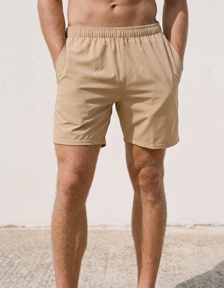 Almond Men's Swim Trunks
