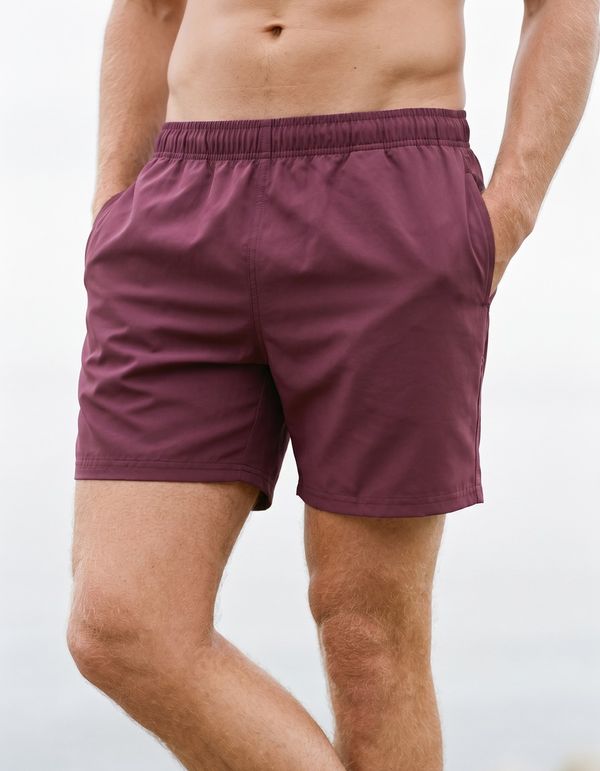 Men's Swim Trunks in Amaranth