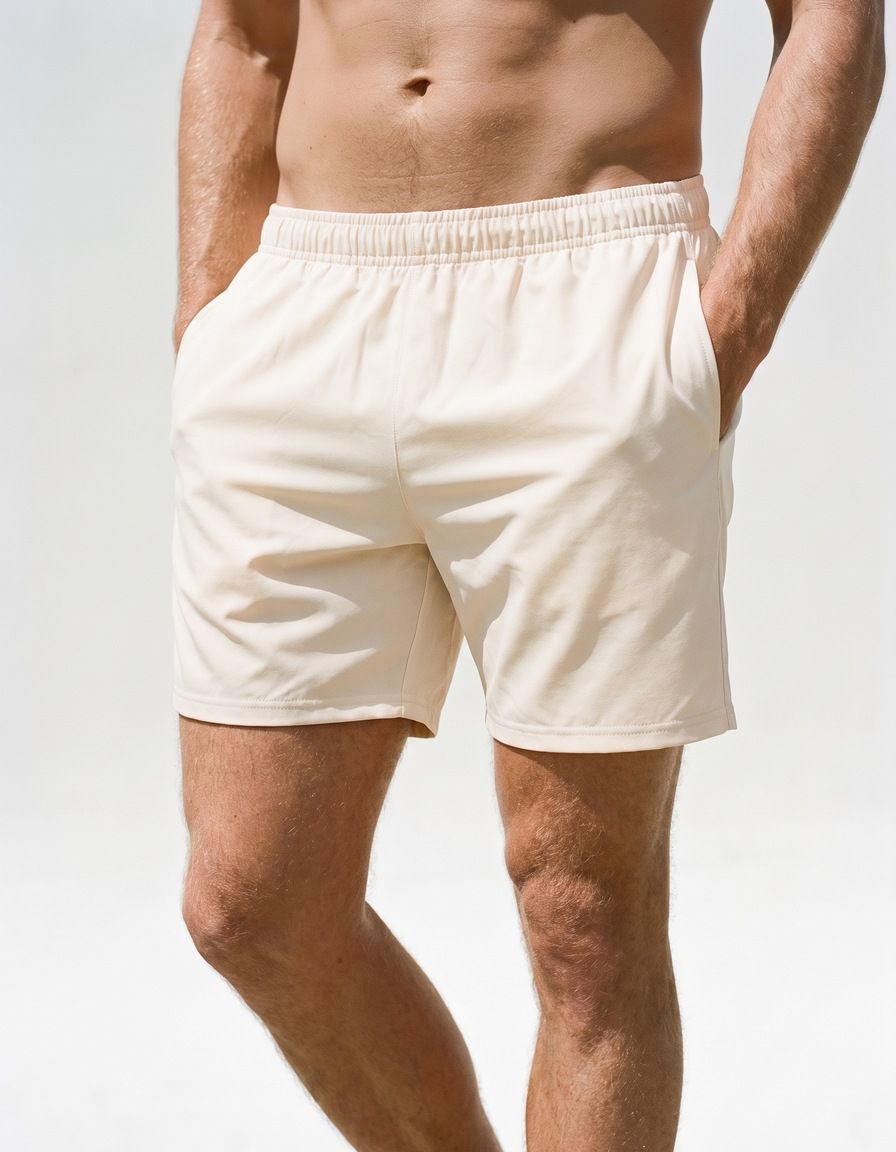 Antique White Men's Swim Trunks Men's Swim Trunks — Lolekai