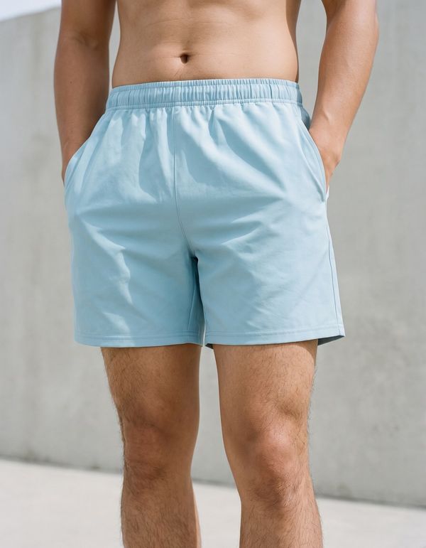 Men's Swim Trunks in Arctic Blue