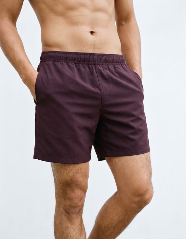 Men's Swim Trunks in Aubergine