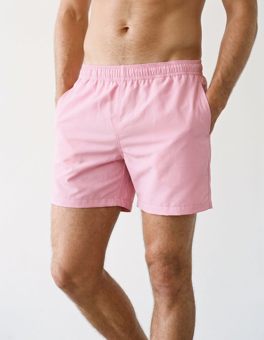 Baby Pink Men's Swim Trunks Men's Swim Trunks — Lolekai
